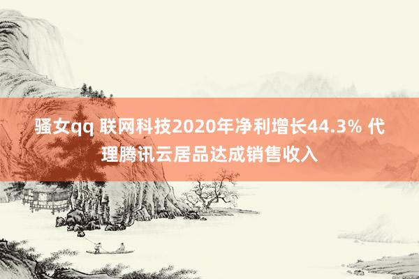 骚女qq 联网科技2020年净利增长44.3% 代理腾讯云居品达成销售收入