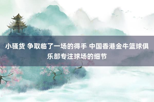 小骚货 争取临了一场的得手 中国香港金牛篮球俱乐部专注球场的细节