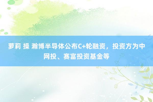 萝莉 操 瀚博半导体公布C+轮融资，投资方为中网投、赛富投资基金等