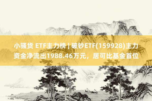 小骚货 ETF主力榜 | 破钞ETF(159928)主力资金净流出1988.46万元，居可比基金首位