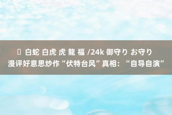 ✨白蛇 白虎 虎 龍 福 /24k 御守り お守り 漫评好意思炒作“伏特台风”真相：“自导自演”