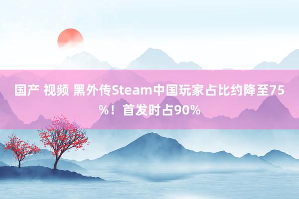 国产 视频 黑外传Steam中国玩家占比约降至75%！首发时占90%