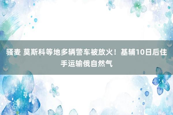 骚麦 莫斯科等地多辆警车被放火！基辅10日后住手运输俄自然气