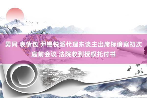 男同 表情包 尹锡悦派代理东谈主出席标谤案初次庭前会议 法院收到授权托付书