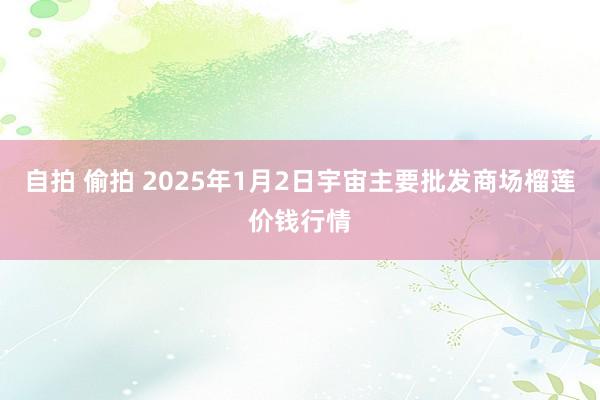 自拍 偷拍 2025年1月2日宇宙主要批发商场榴莲价钱行情